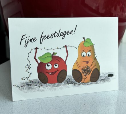Foto van de kerstkaart voor Fruit-bestellen.nl