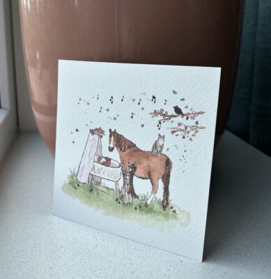 Foto van het geboortekaartje van Amelie