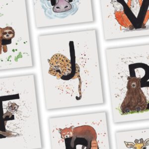 J van Jaguar letterkaart door a Girl in the Field