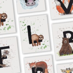 L van Luiaard Letterkaart door a Girl in the Field