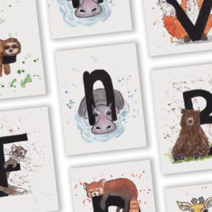 N van Nijlpaard - letterkaart door a Girl in the Field