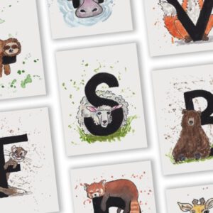 S van Schaap letterkaart door a Girl in the Field