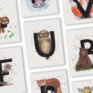 U van Uil letterkaart door a Girl in the Field